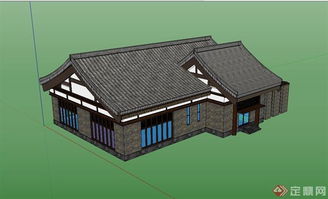 古典中式民房住宅的建筑意蕴与现代SU模型构建